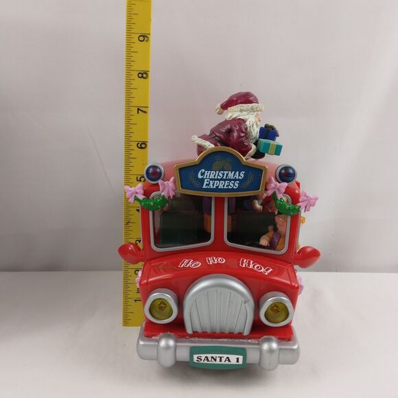 Vtg Action Musical Santa on Delivery Moving Music Box "Santa Is Coming to Town" - Picture 12 of 15